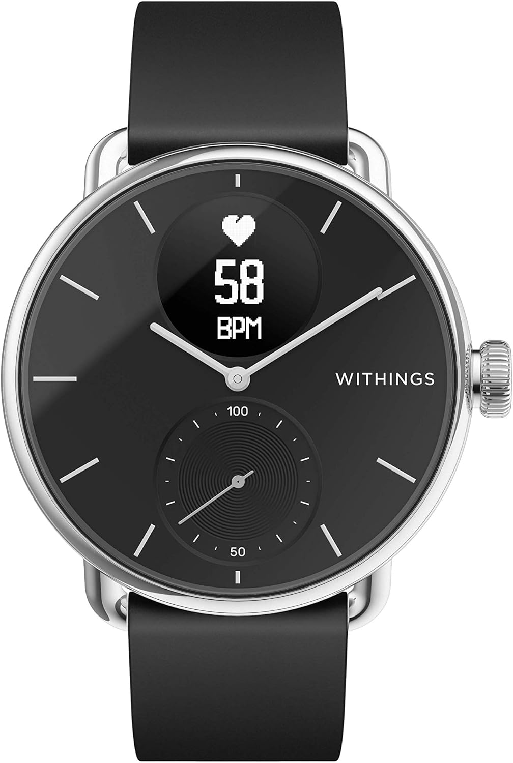 Withings ScanWatch – Hybrid Smartwatch with ECG, Heart Rate and Oximeter