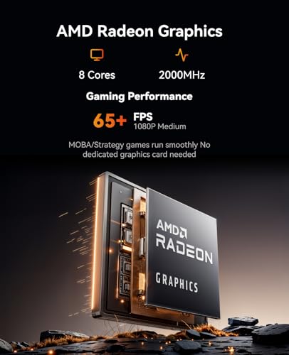 ACEMAGICIAN Kron Mini K1 Mini PC, Ryzen 7 5700U, 32GB DDR4 1TB NVMe SSD Mini Computers, Small Light Gaming PC 4K@60Hz Triple Display, Mini Desktop WiFi6 | Bluetooth 5.2 | Dual Channel | Auto Power On