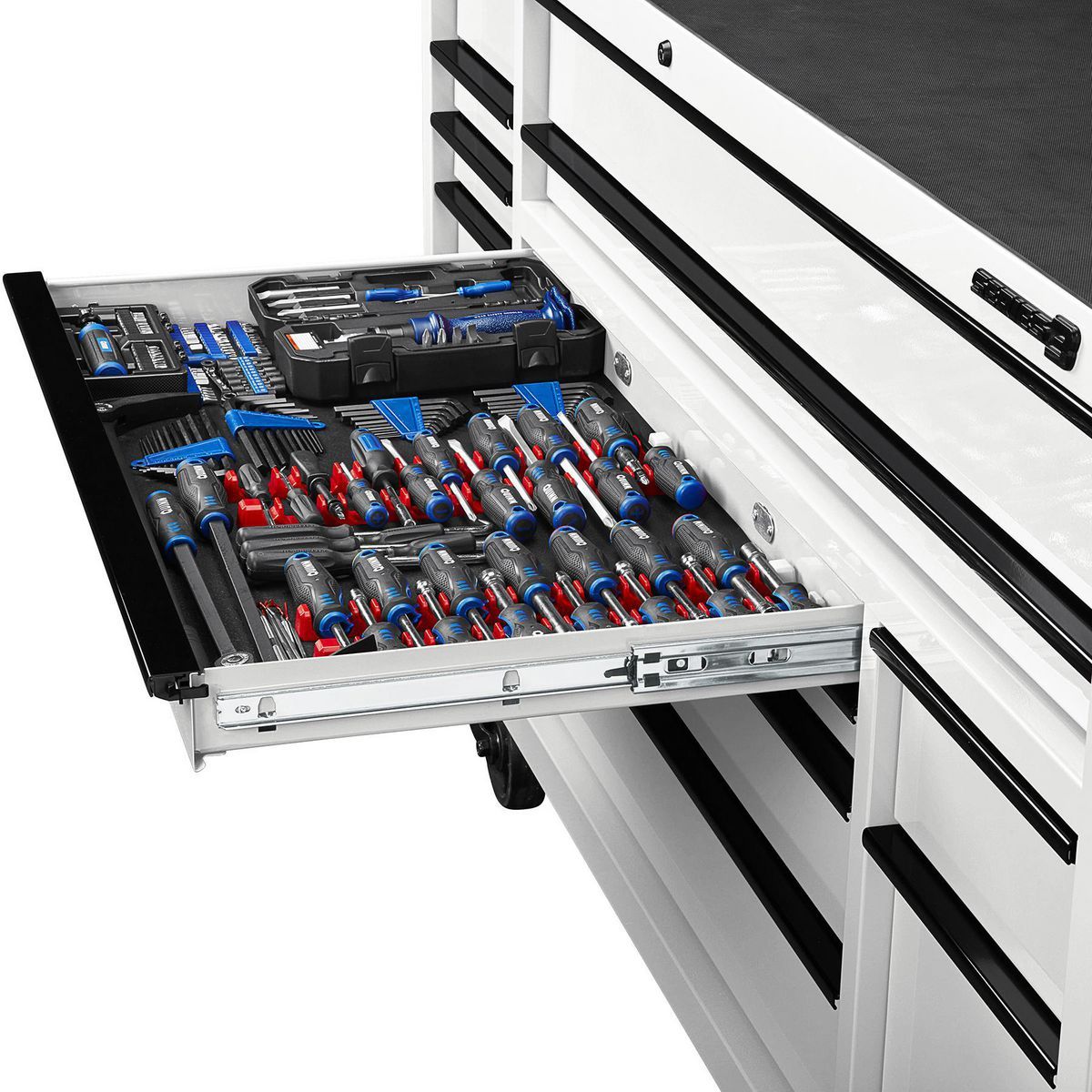U.S. GENERAL 72 in. x 22 in. Triple-Bank Roll Cab, Series 3, Slate Gray