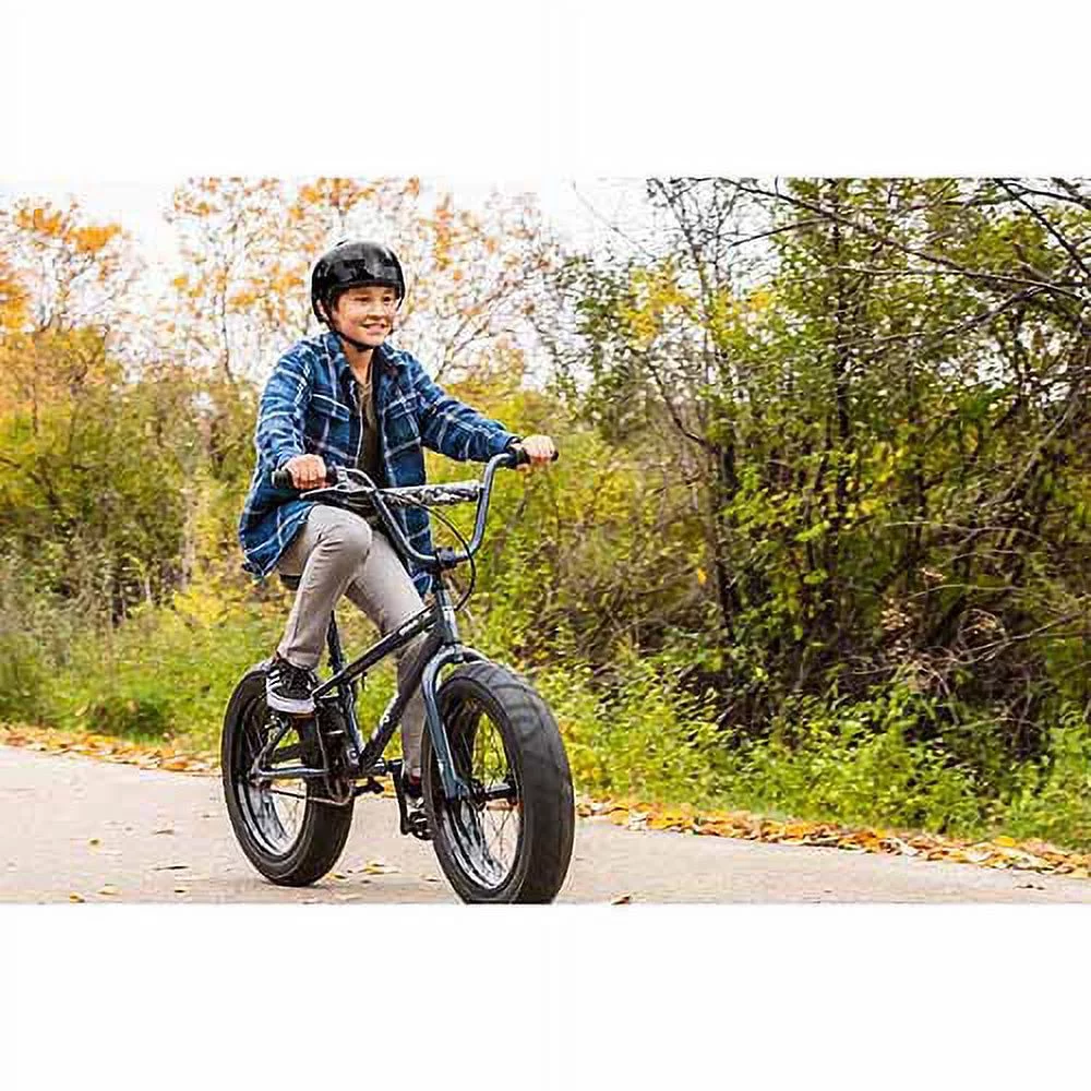20" Mongoose BMaX All-Terrain Fat Tire Mountain Bike, Black/Gray
