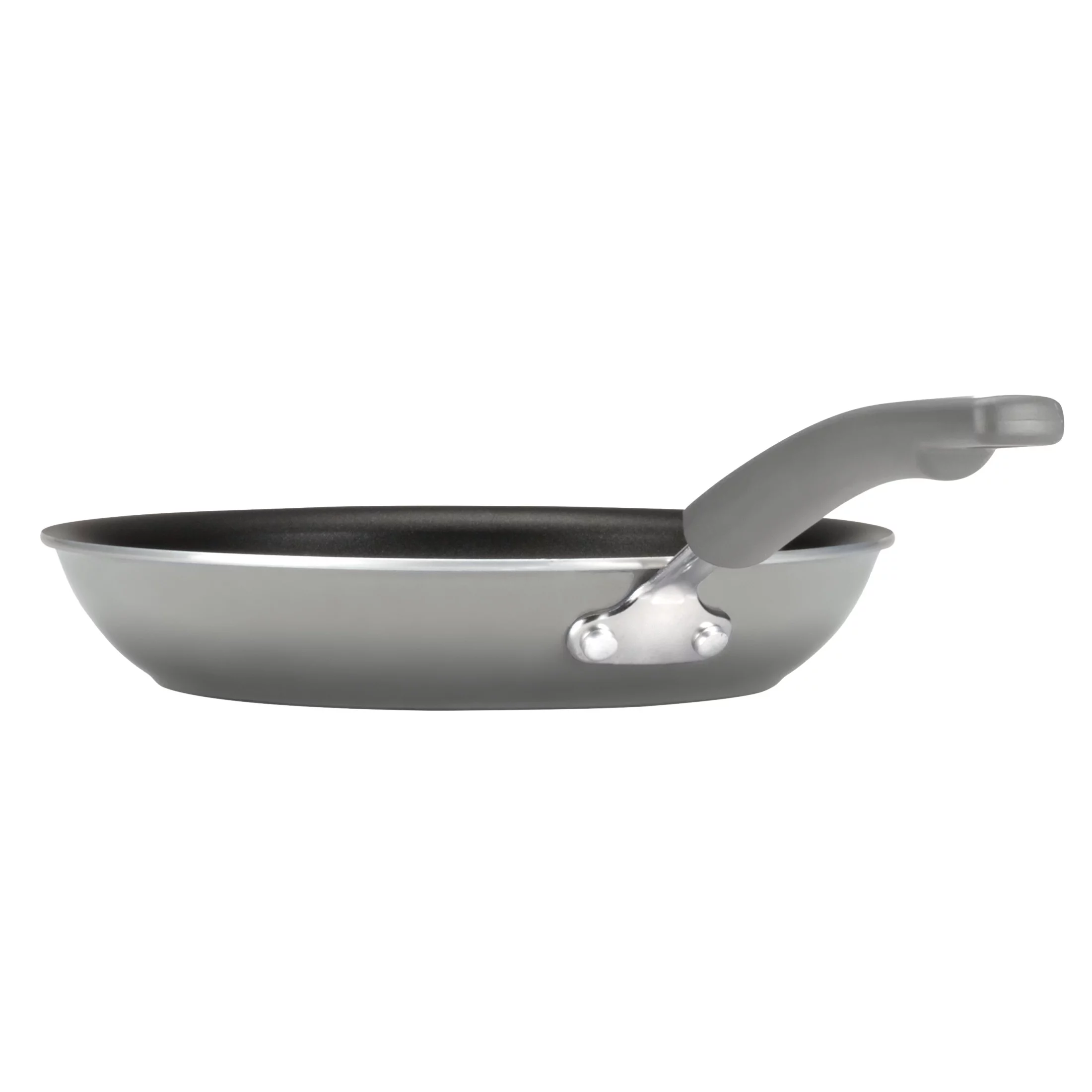 Rachael Ray 15 Piece Hard Enamel Nonstick Pots and Pans Set, Gray