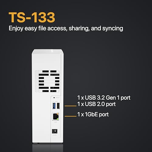 QNAP 4 Bay NAS with 12TB Storage Capacity, Preconfigured RAID 5 Seagate IronWolf Drives Bundle, 2.5GbE Ports (TS-433-4G-44ST-US)