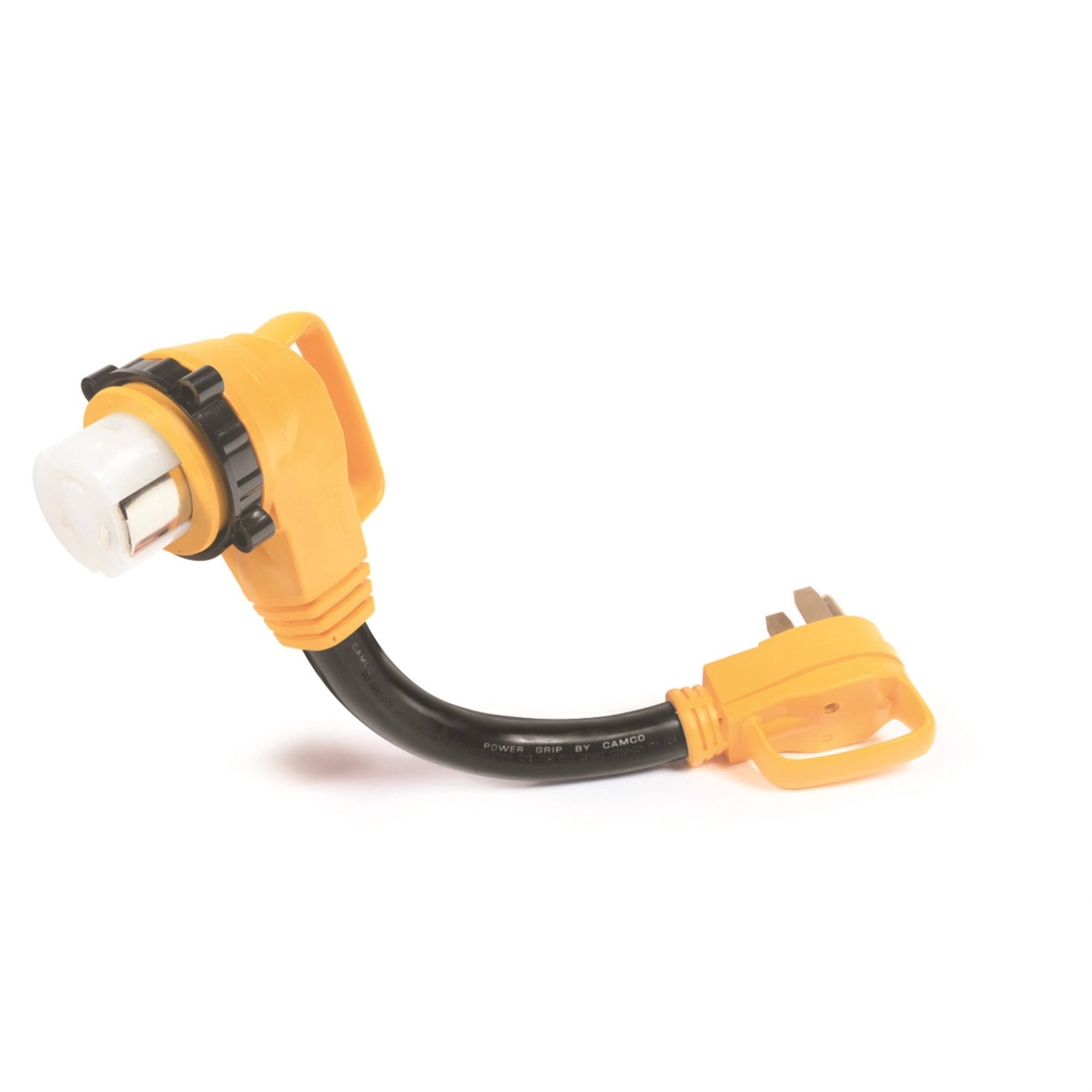 Camco 50-Amp 90-Degree Heavy Duty Locking Female Powergrip Adapter