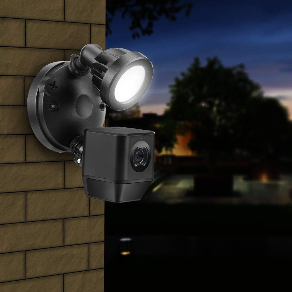 Floodlight 1080P IP Camera, Outdoor Security Light Cam, 140 Degree View Angle, 3 PIR Covers 270 Degree, Customized Motion Area, Two-Way Talk, Siren Alarm, No Cloud Fee