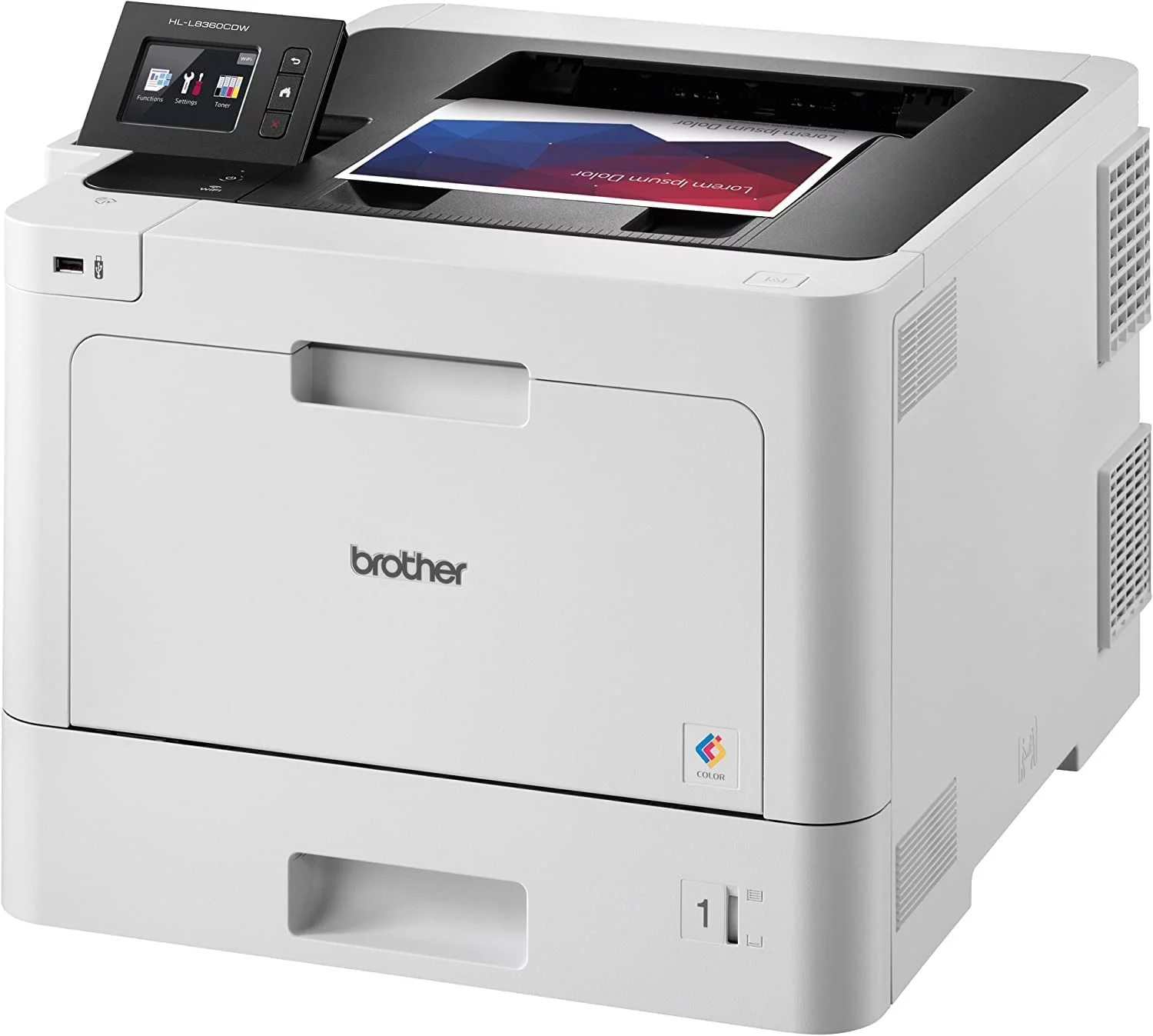 Brother HL-L8360CDW Business Color Laser Printer with Duplex Printing and Wireless Networking, Free USB Printer Cable