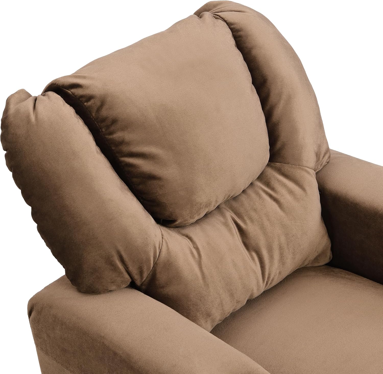 Kids Recliner Chair, Kids Upholstered Couch with One Cup Holder, Footrest, Backrest, Toddlers Velvet Recliner with Headrest and Footrest W214101804