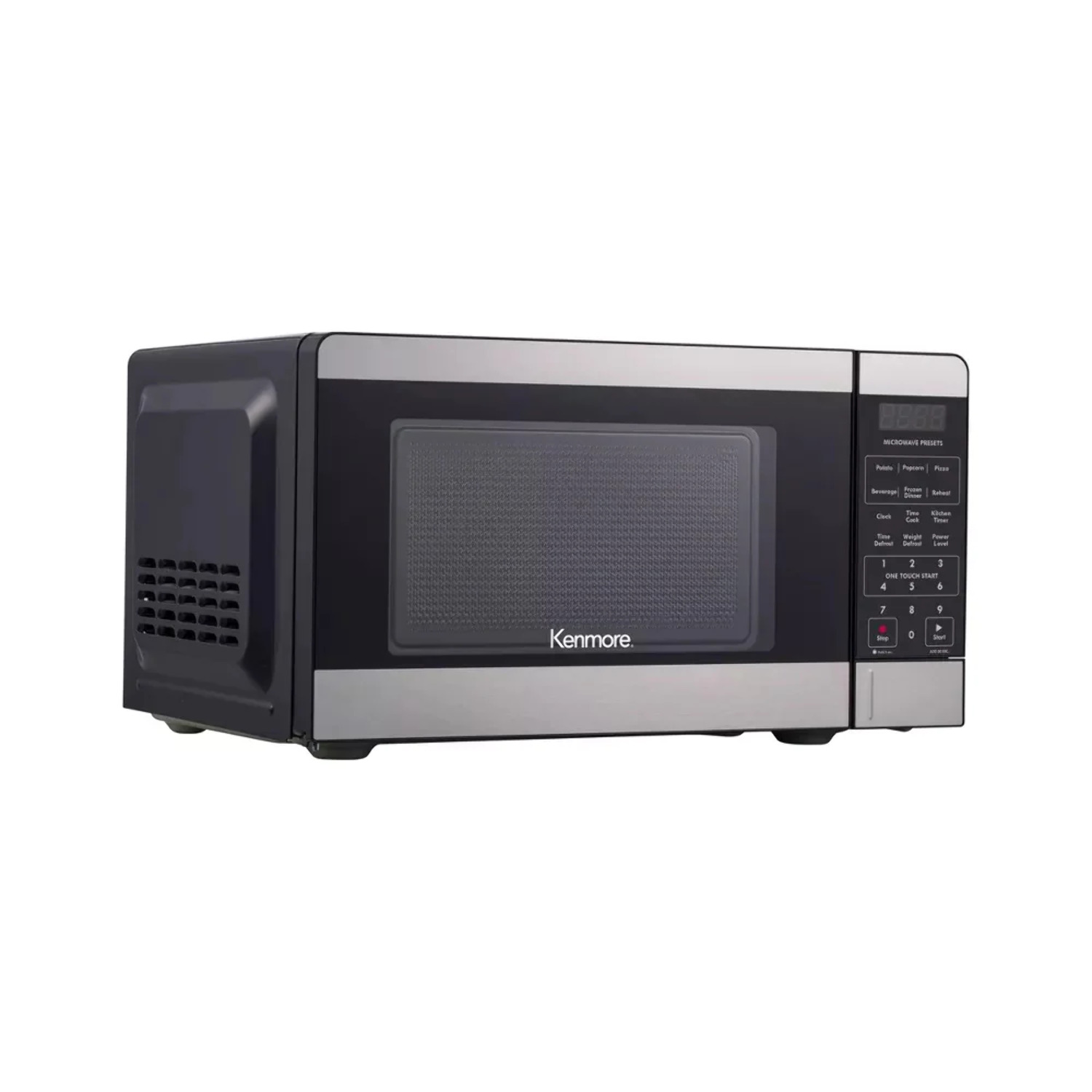 Kenmore Countertop Microwave, 6 Auto-Preset Menus, Child Lock, Defrost  Express Cooking Features, 700 Watt, .7 Cu Ft, Stainless Steel