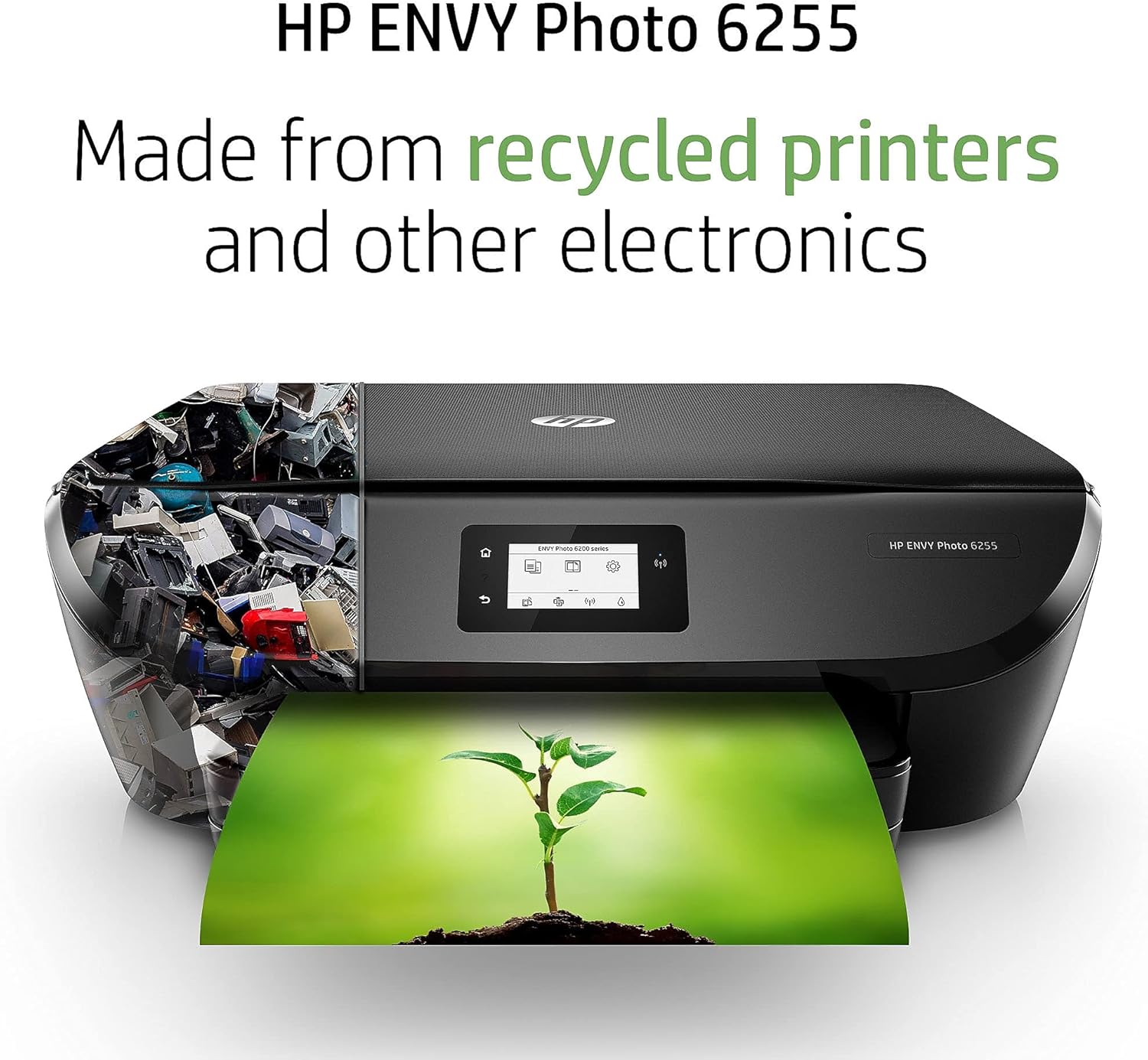 HP ENVY Photo 6255 Wireless All-in-One Color Printer, Works with Alexa (K7G18A)