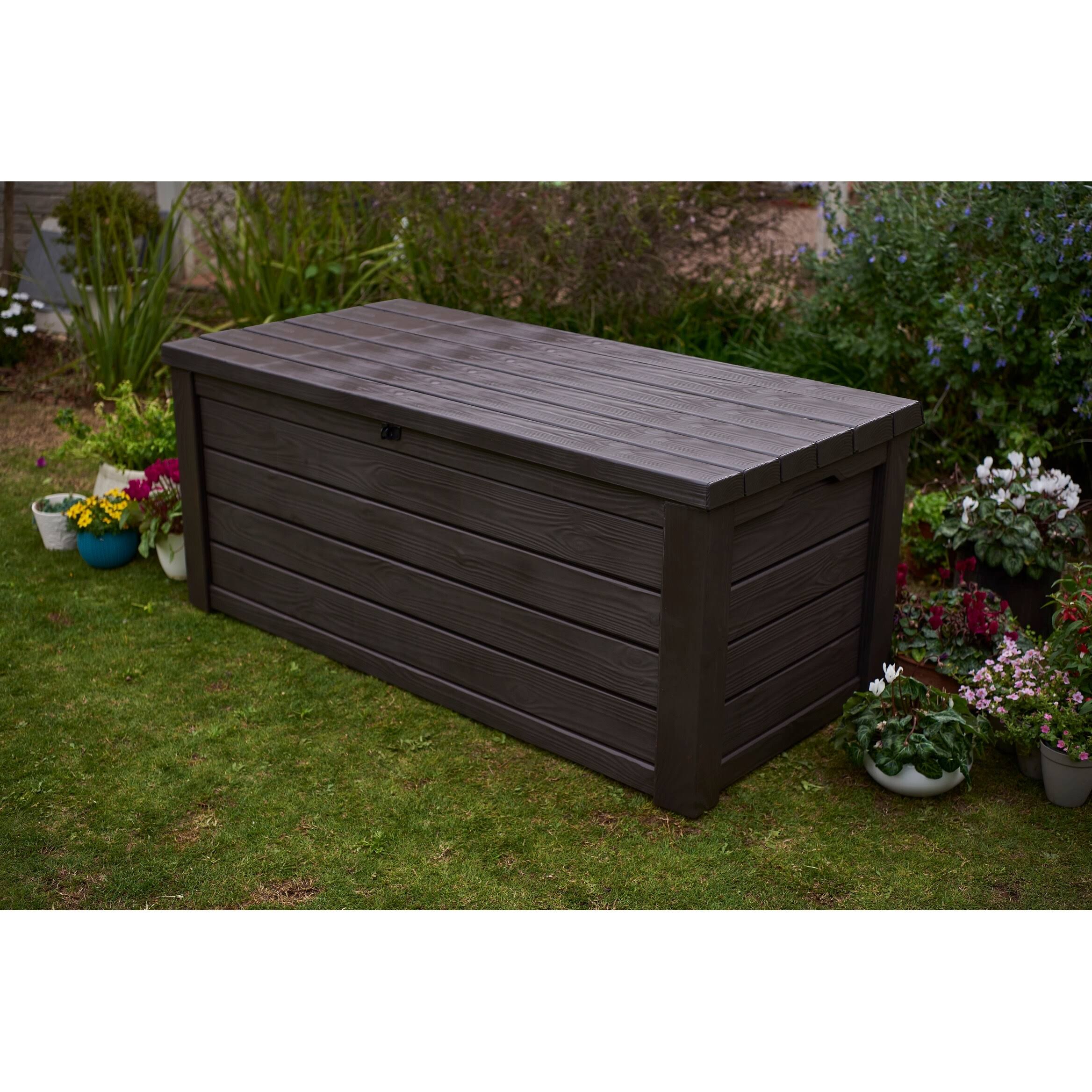 Keter Eastwood 150 gal. Resin Deck Box, Brown
