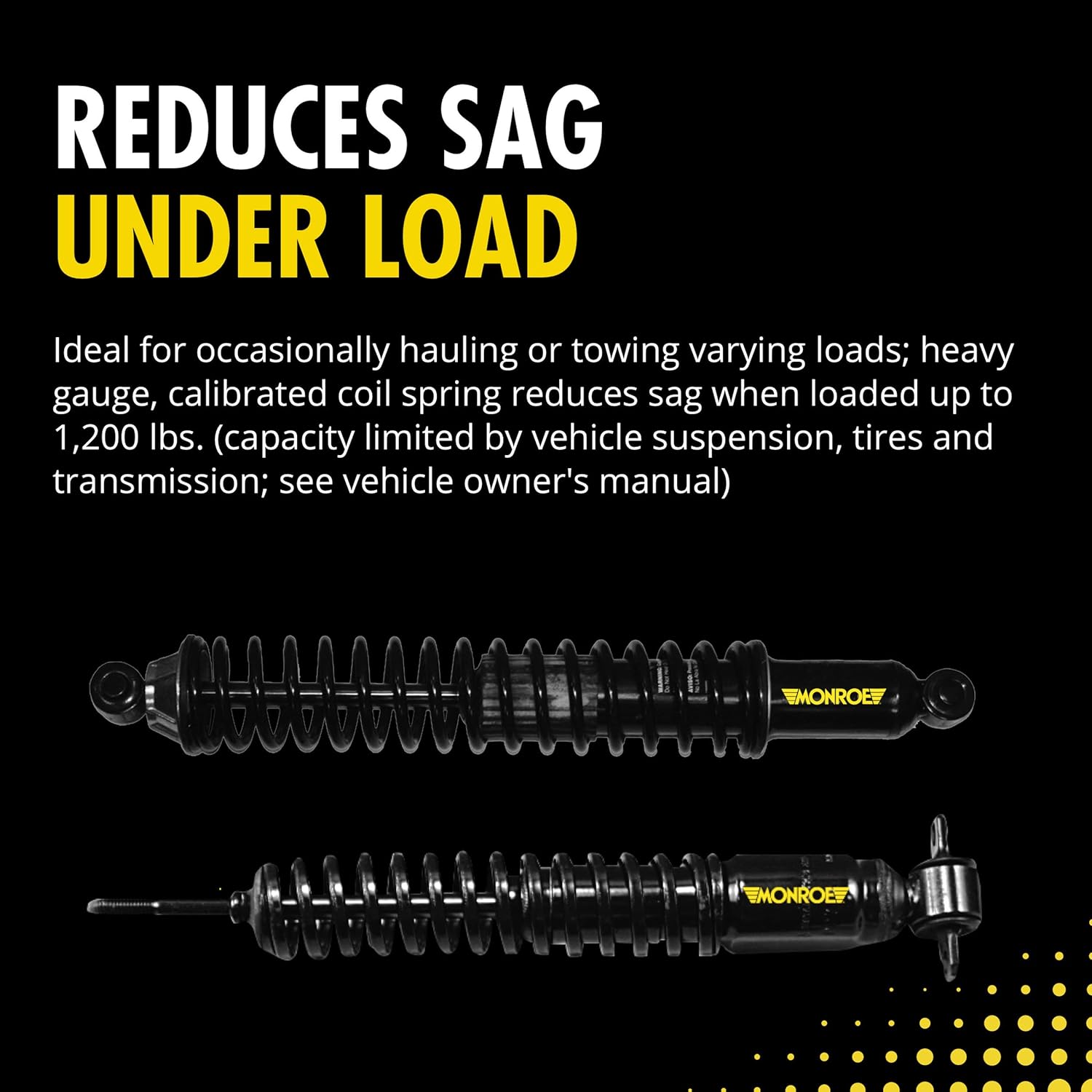 Monroe Shocks & Struts Load Adjusting 58654 Shock Absorber