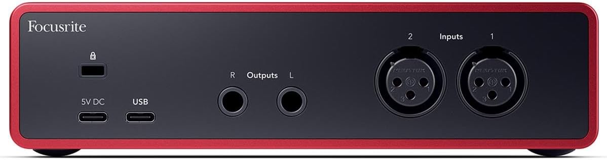 Focusrite Scarlett 2i2 4th Gen 2x2 USB Audio Interface Bundle with 2x H&A 6' XLR Cables, For PC & MAC, Great for Music Recording and Podcast (3 Items)