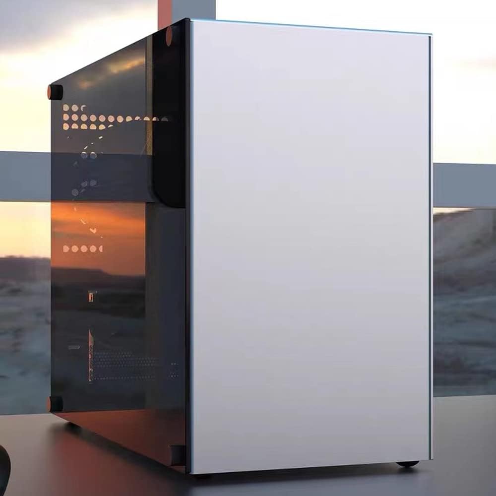 Aluminum Alloy Computer Case ZZAW C2, Support MATX Motherboard ATX SFX Power Supply Desktop PC Mini Micro Slim Portable 2022 Mid Tower Small Chassis with Tempered Glass for Gaming and Home Use