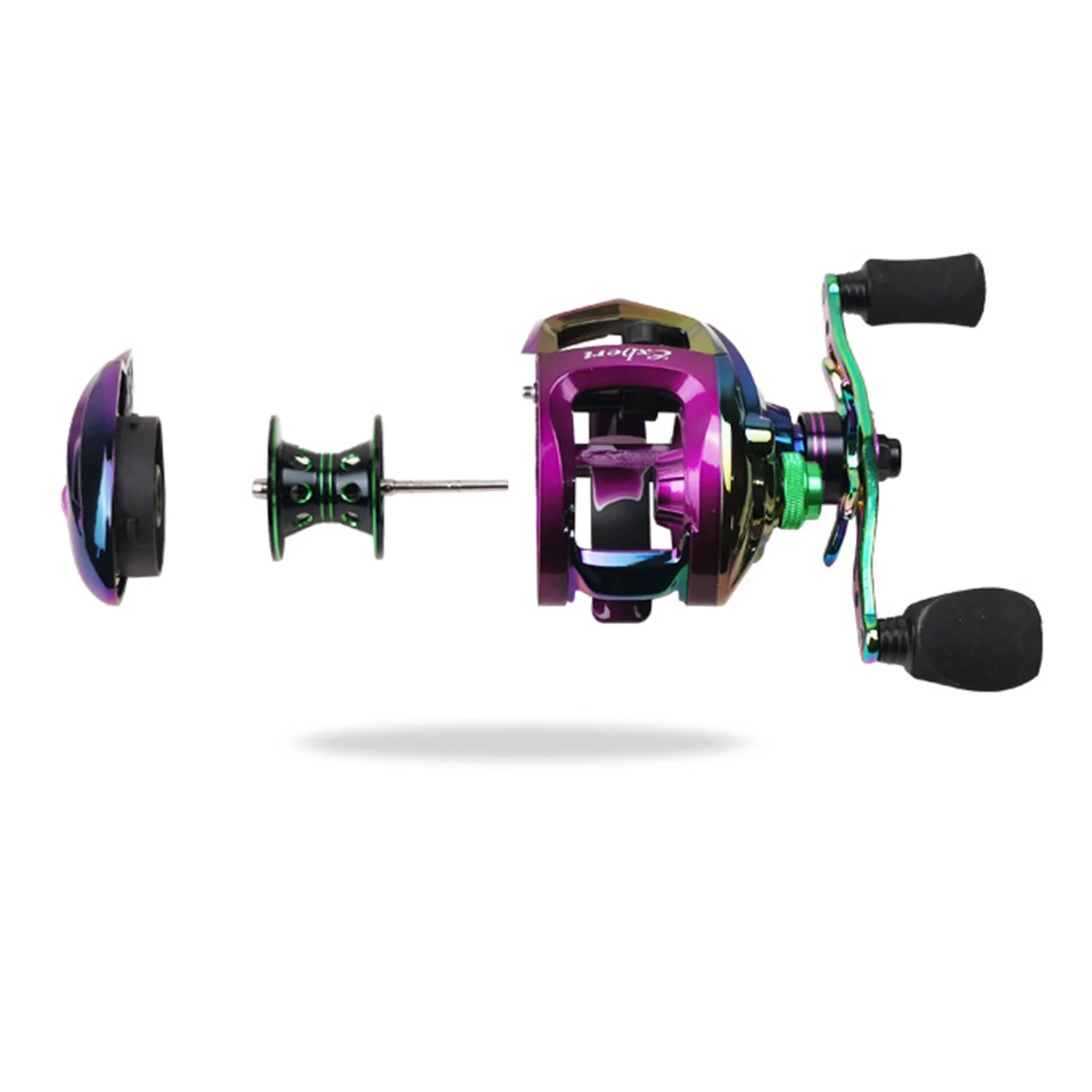 Exbert Colorful Baitcasting 18 Plus 1 Fishing Reel with High Speed 6.3: 1 Gear Ratio Magnetic Brake System