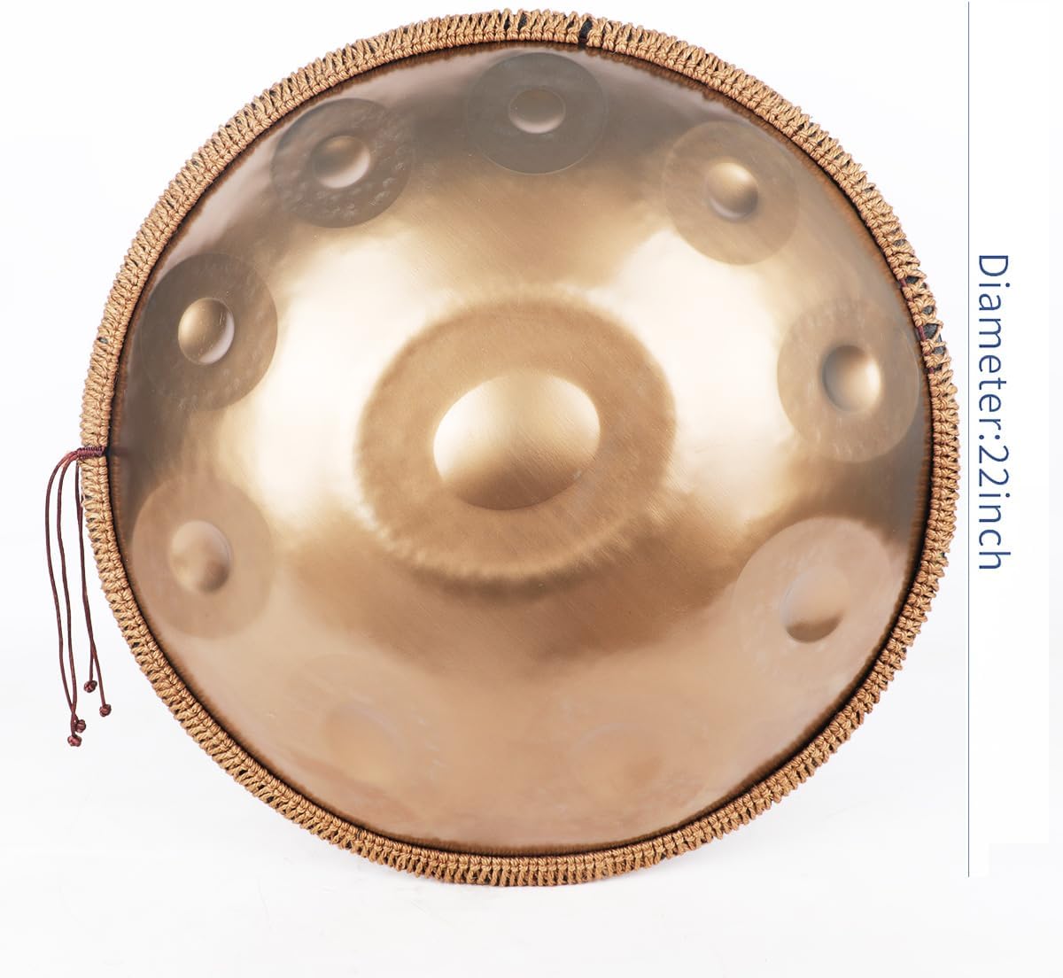 Handpan drum 22 inches 10 notes 432 Hz steel drums Hand pan percussion instruments for adults carry bag