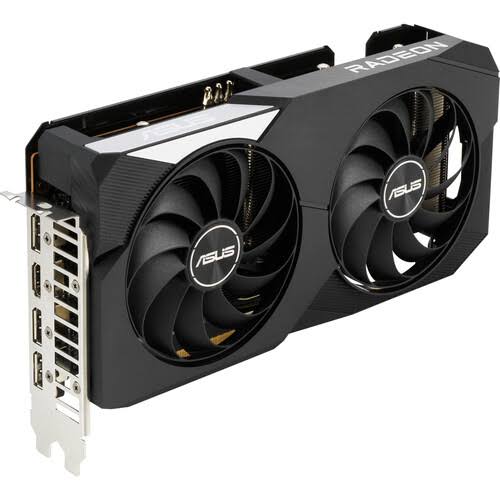 ASUS DUAL-RX6600-8G - Graphics card - Radeon RX 6600 - 8 GB GDDR6 - PCIe 4.0 - HDMI, 3 x DisplayPort