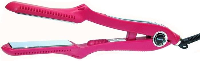 Turboion WPT Croc Classic Pink Wet or Dry Straightener, Fuchsia, 1.5 inch