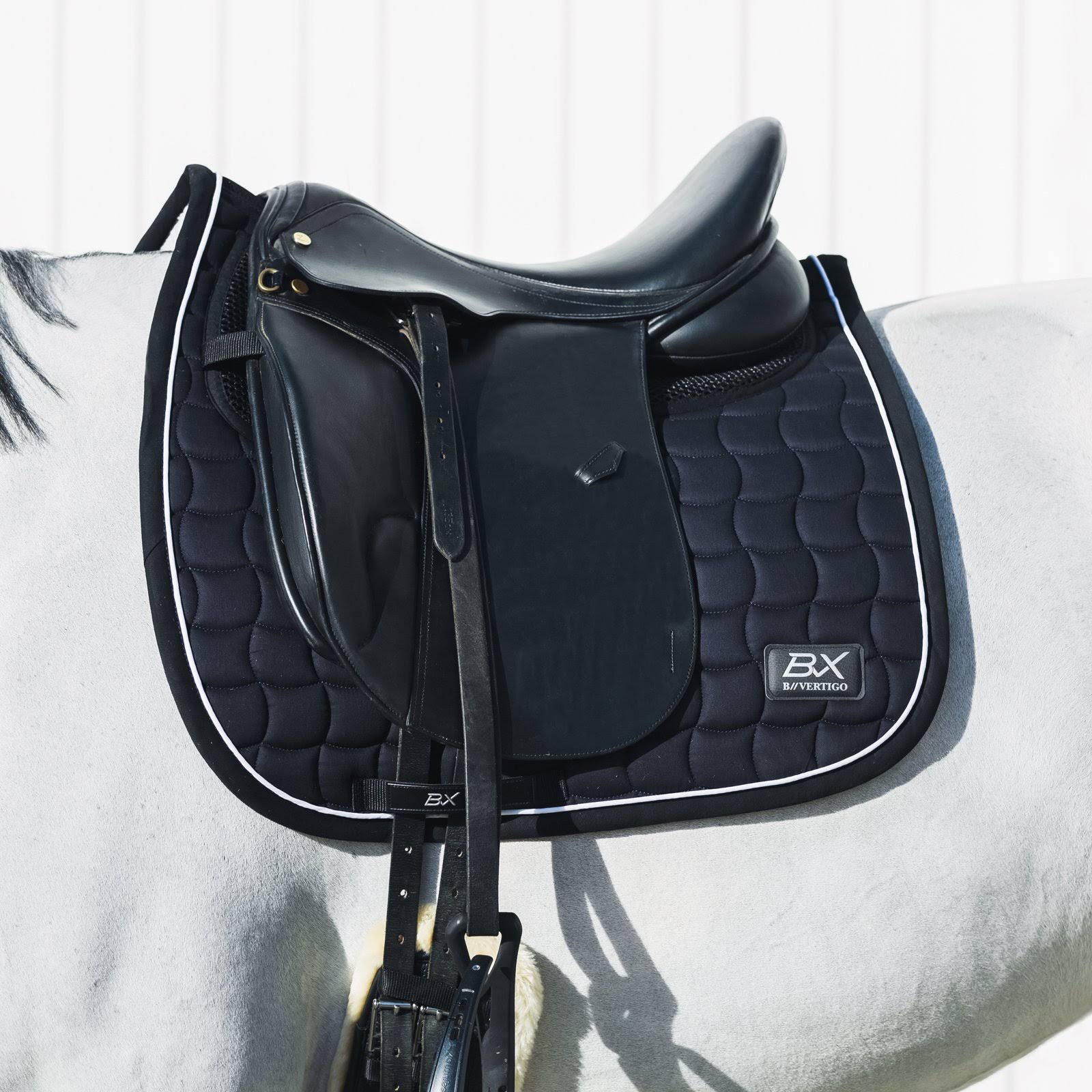 B Vertigo BVX Dressage Technical Saddle Pad-Asphalt Dark Grey