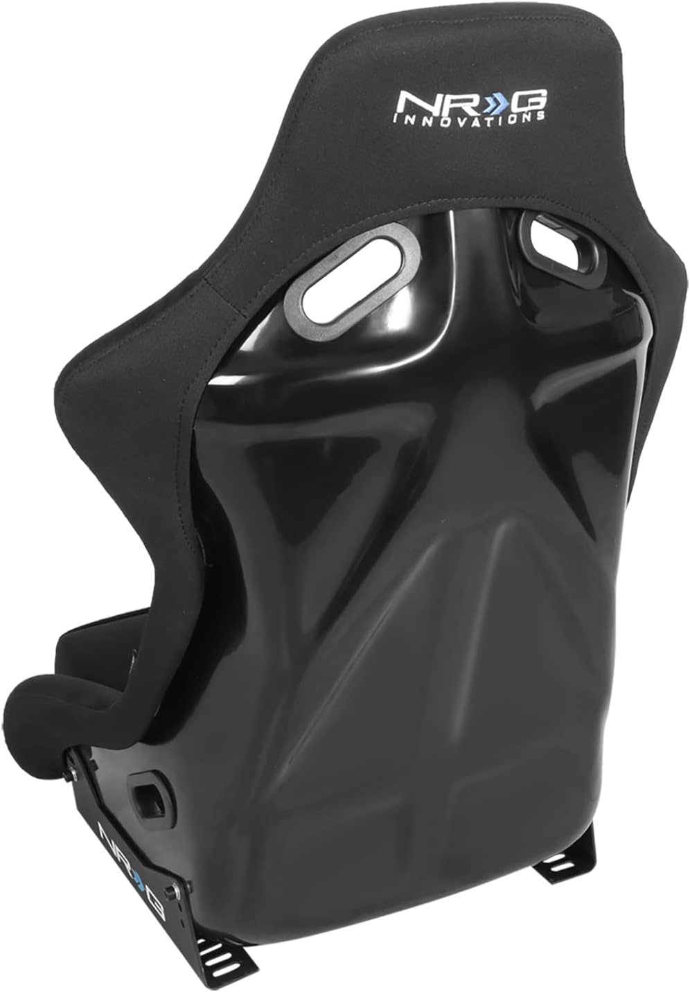 NRG FRP-300E 1-Side Fiber Glass Bucket Style Racing Seat w/Adjustable Mounting Bracket (Black)