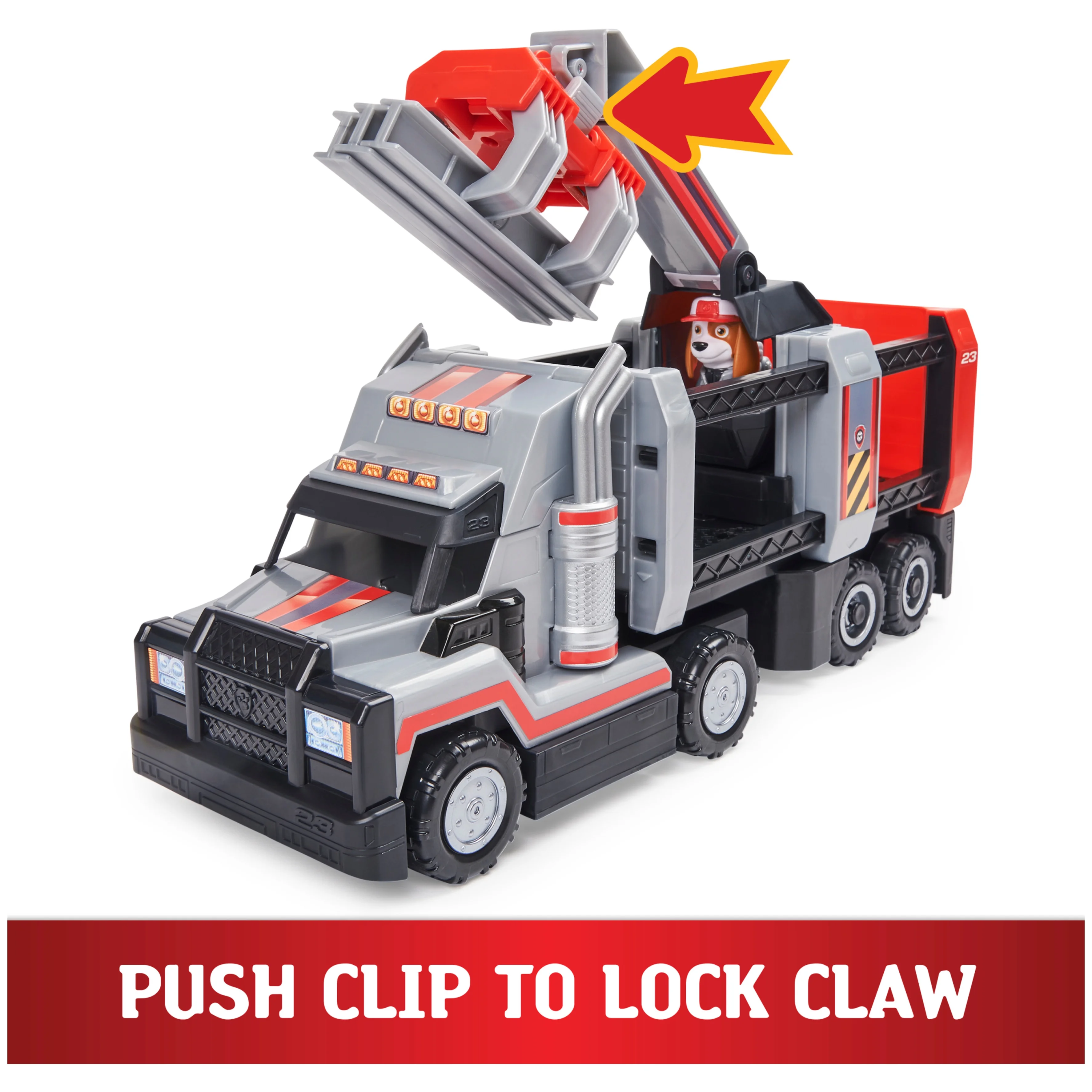 PAW Patrol, Al’s Deluxe Big Truck Toy with Moveable Claw Arm and Accessories