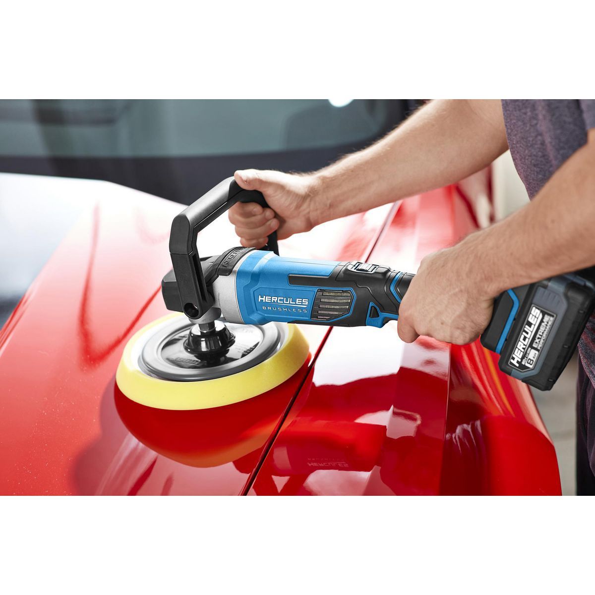 HERCULES 20V Brushless Cordless, 7 in. Variable-Speed Rotary Polisher/Sander - Tool Only