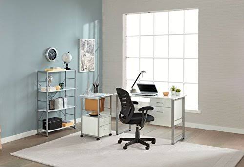 Realspace Halton 18x22D 2-Drawer Mobile Vertical File Cabinet, White