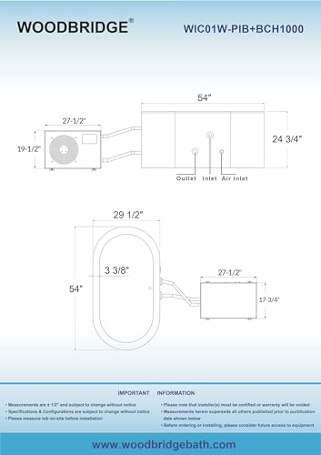 WOODBRIDGE Inflatable Cold Plunge Tub