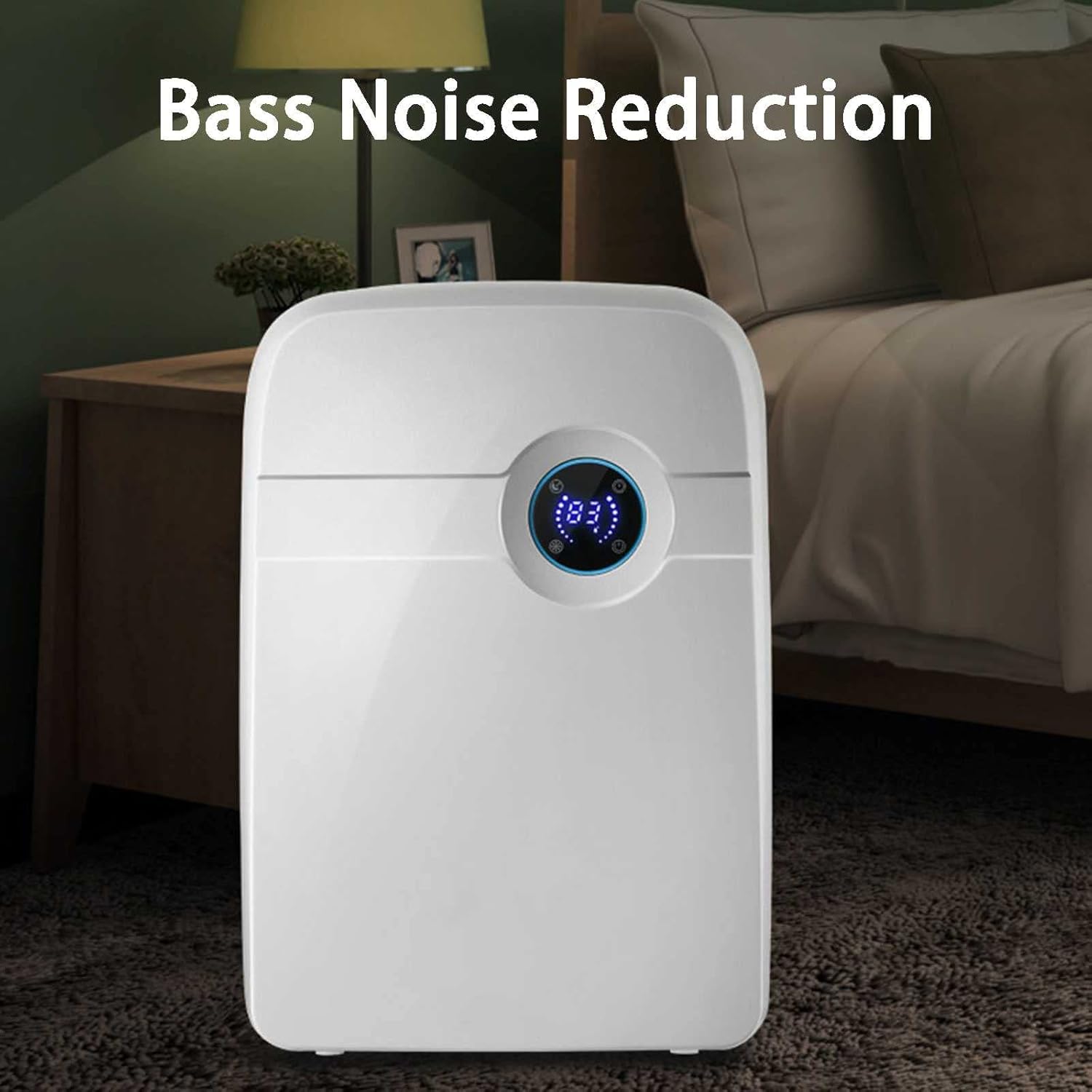 Deshumificador De Humedad, Electric Dehumidifier 1800ml With Remote Control, Suitable For Rooms With An Area Of 30 ㎡ 24-Hour Timing Silent Defrosting Drying Clothes Purify The Air