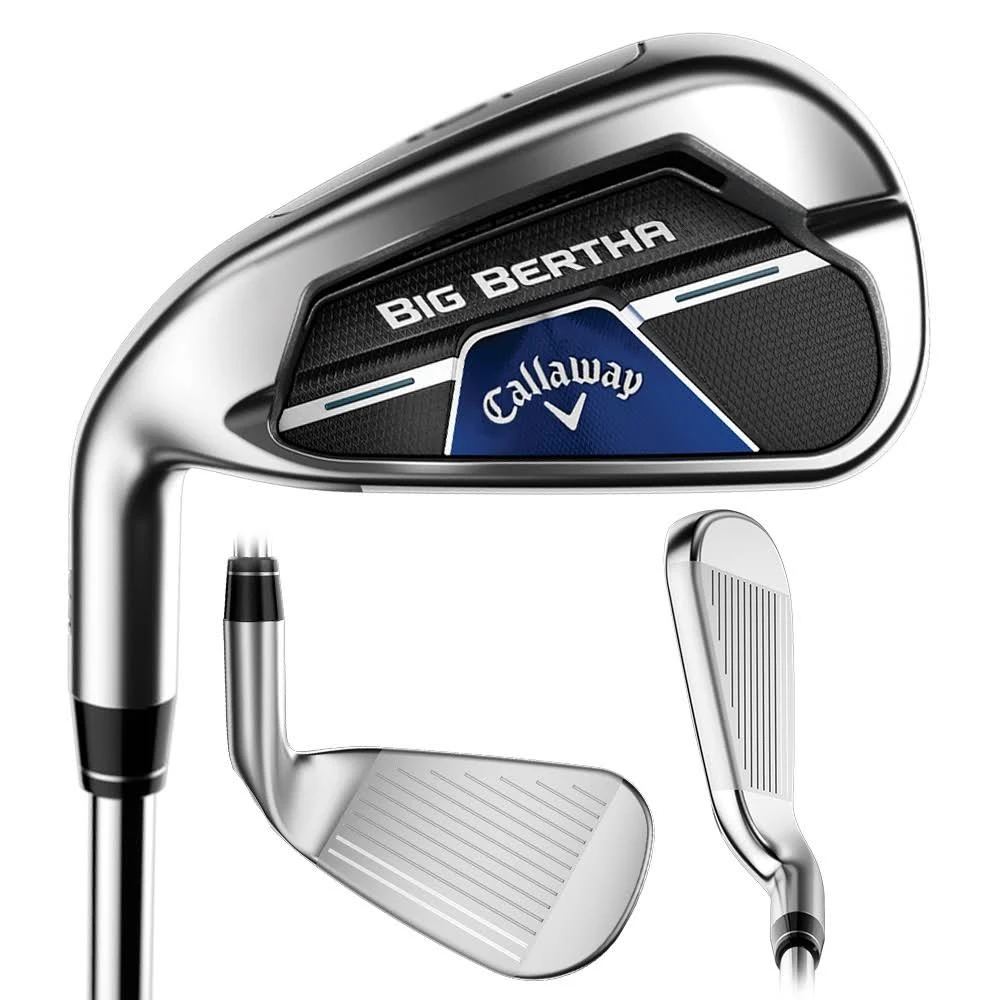 Callaway Big Bertha B21 Iron Set 2020 Left 6-PW, Aw, SW KBS Max CT80 Steel Stiff