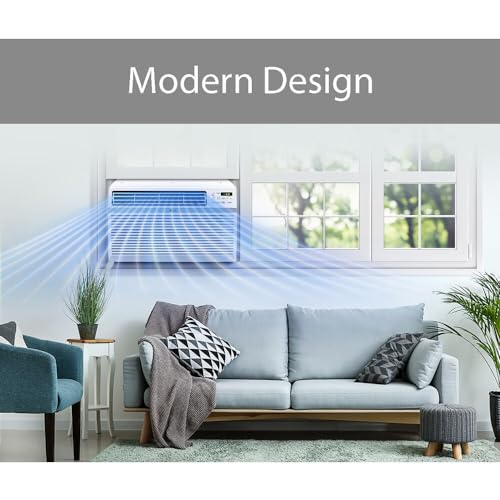 LG LW1017ERSM1 10,000 BTU Smart Window Air Conditioner, 115V, 450 Sq. Ft, Smartphone and Voice Control, ThinQ Enabled, Compatible with Alexa and Hey Google, 3 Cool & Fan Speeds