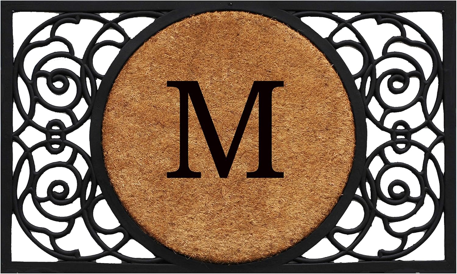 Calloway Mills 180031830B Armada Circle Monogram Doormat, 18" x 30" (Letter B)