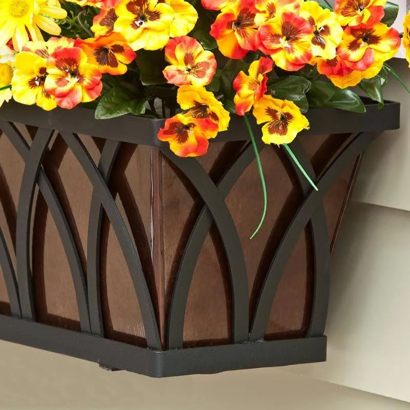 72in. Galvanized Window Box - Bronze