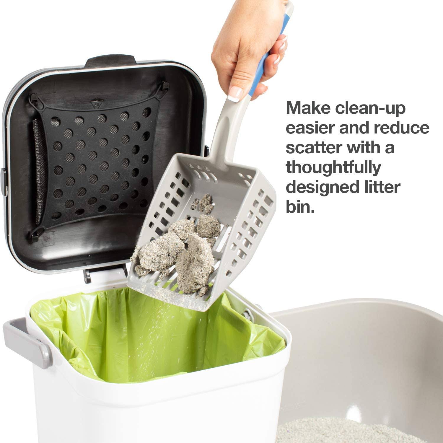 PetFusion Pf-lc1a Portable Cat Litter Disposal Locking Handle, Compli