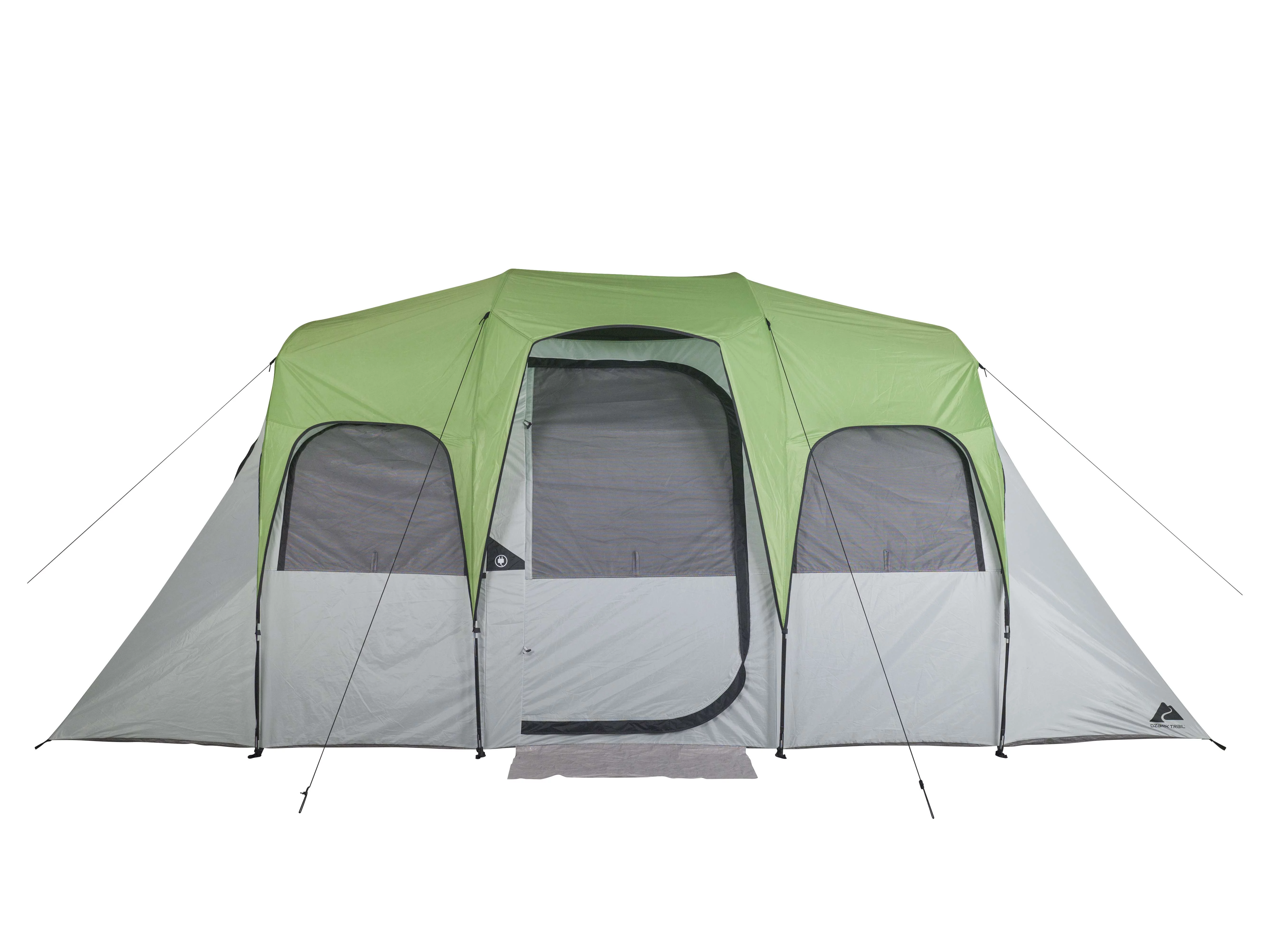 Ozark Trail 8 Person, Clip & Camp Family Tent, 16'  x 8 ' x 78, 23.81 lbs.