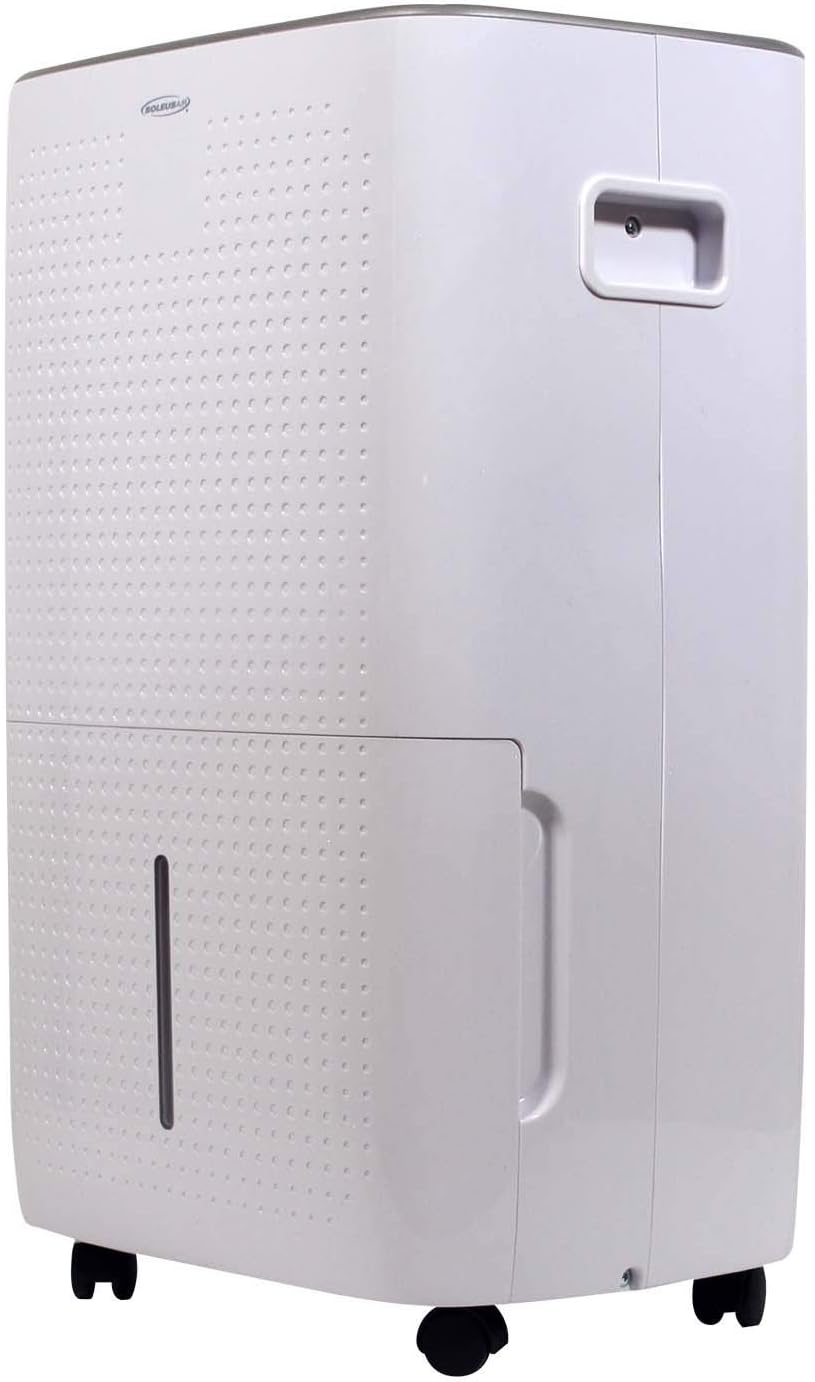 Soleus Air Energy Star Rated 50 Pint (Former 70 Pint) Dehumidifier for Up to 4,500 Sq Ft, Overheat Prevention Safety Sensors, Easiest To Operate with MyHome Programming, Mirage Display