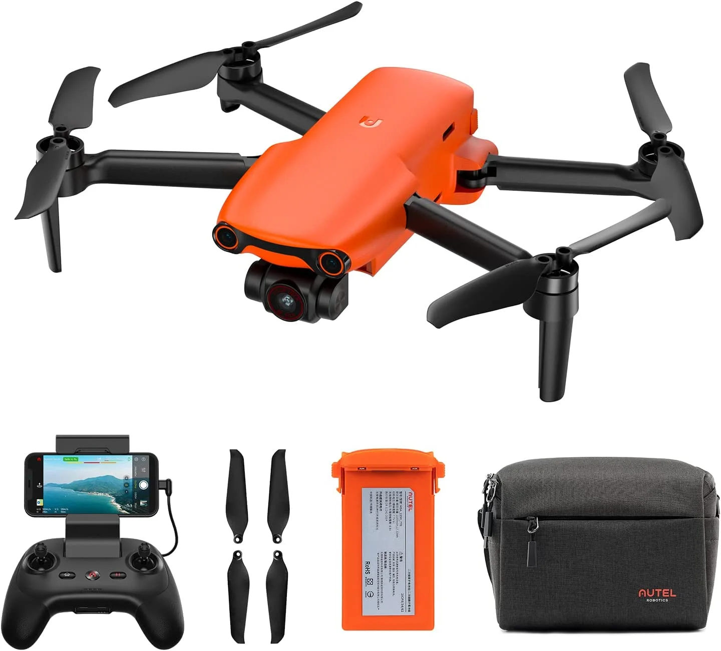 Autel Robotics EVO Nano+ FPV Drones Standard Package, 4K Camera, 1/1.28" CMOS 4K/30fps PDAF, CDAF Autofocus Obstacle, Avoidance 6.2 miles 2.7K Video Transmission, 249g UAV 3-Axis Gimbal - Curated Treasures Market