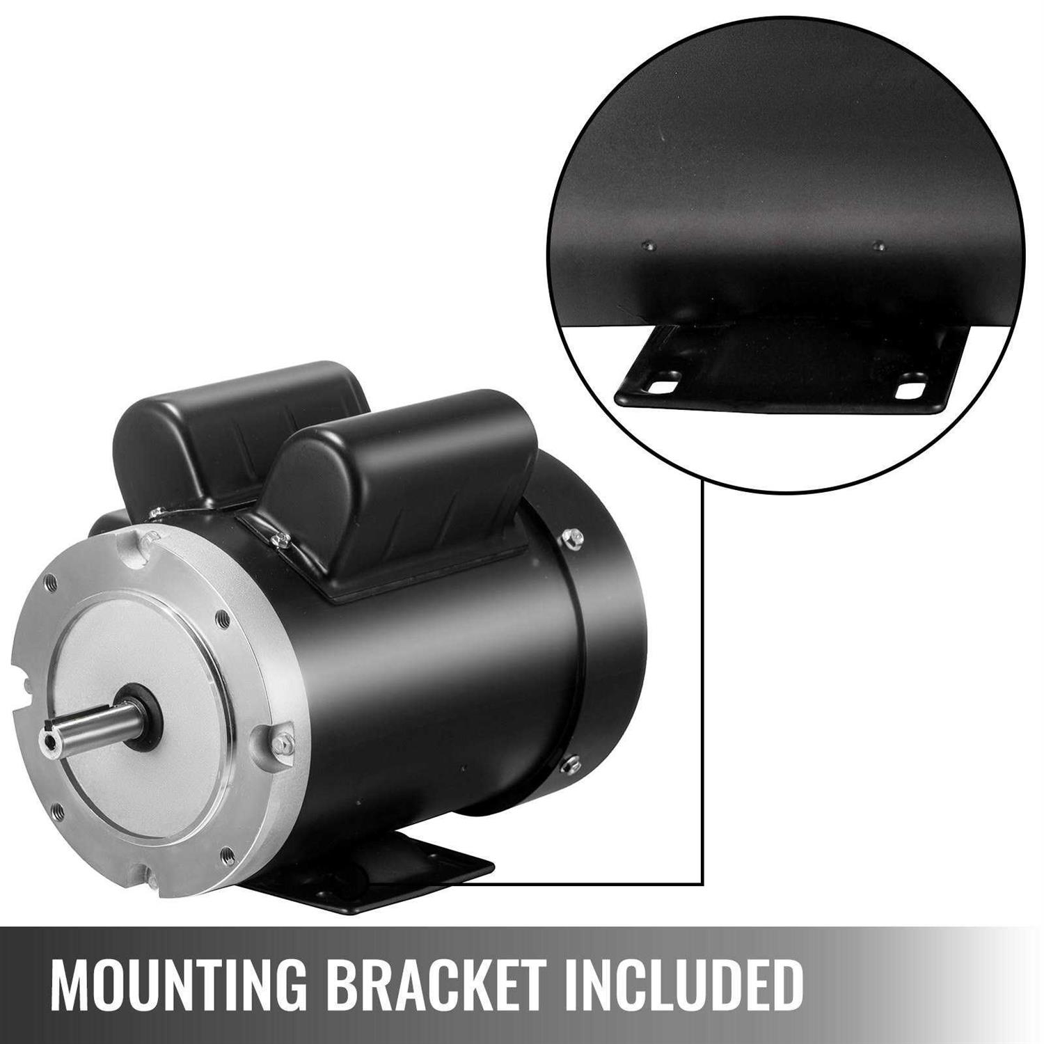 VEVOR 1.5 Hp Electric Motor 56C Frame Single Phase TEFC 115230 V 141556C DJS141556C0000001V6 - Shop Hardware Tools Online Store