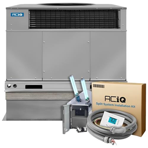 ACiQ 13.4 SEER2 2.5 Ton Heat Pump Packaged Unit System w/Additional Kit and Back-up Heat Kit of Choice | Multi-positional Orientation Configuration, Scroll Compressor, Single Stage Condenser