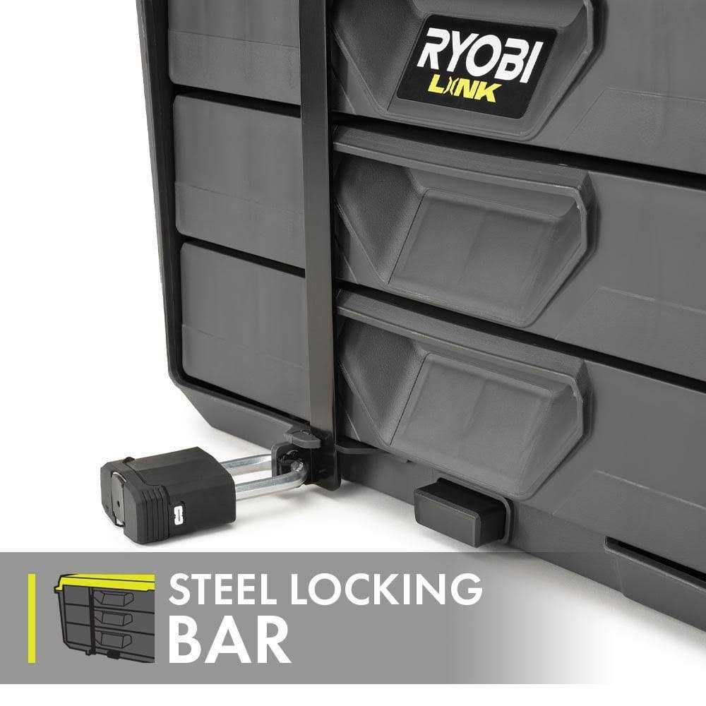 RYOBI LINK 3-Drawer Tool Box with Foam Insert - Shop Hardware Tools Online Store