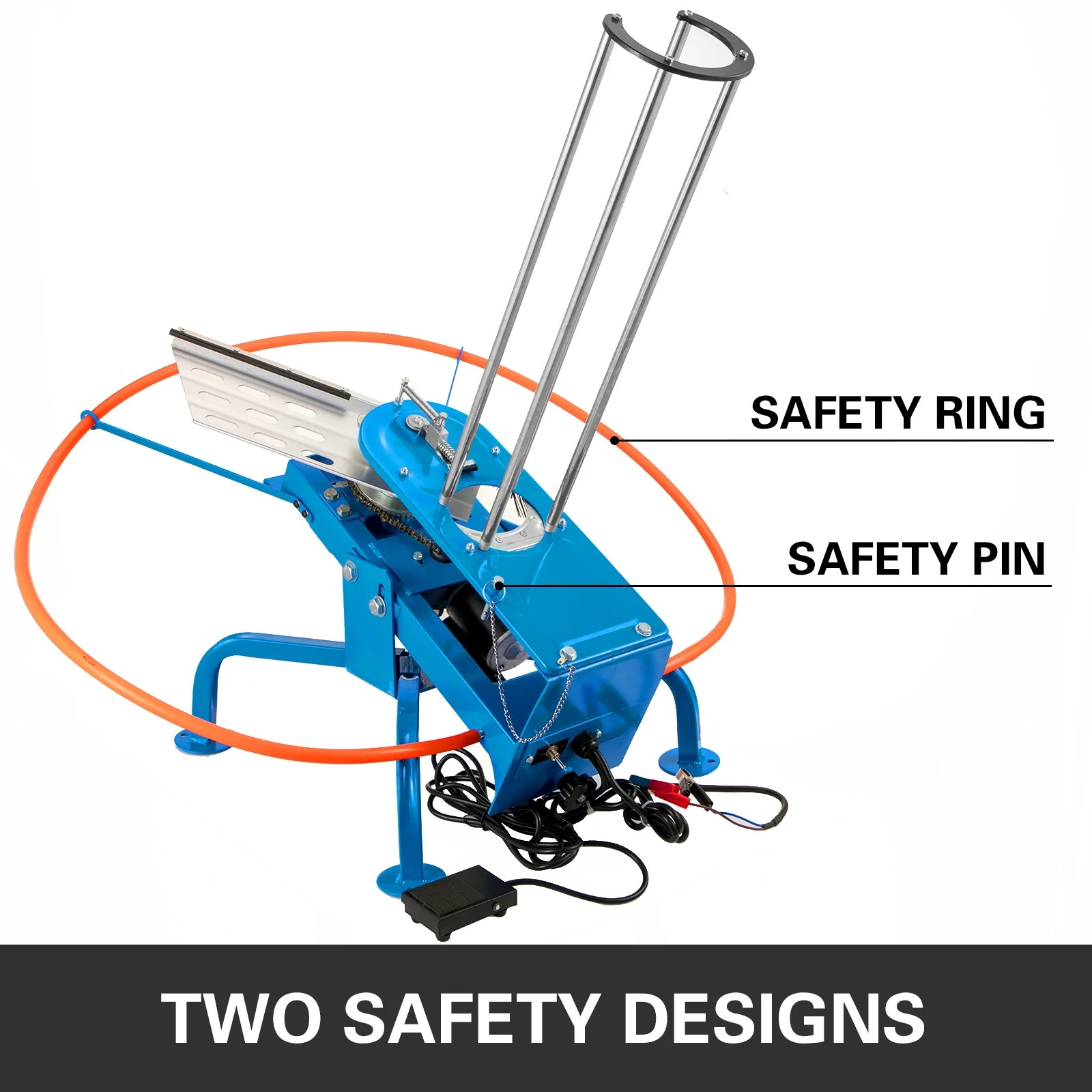 VEVOR Clay Pigeon Thrower 50 Clay Capacity Automatic Trap Machine Skeet Electronic Trap Thrower