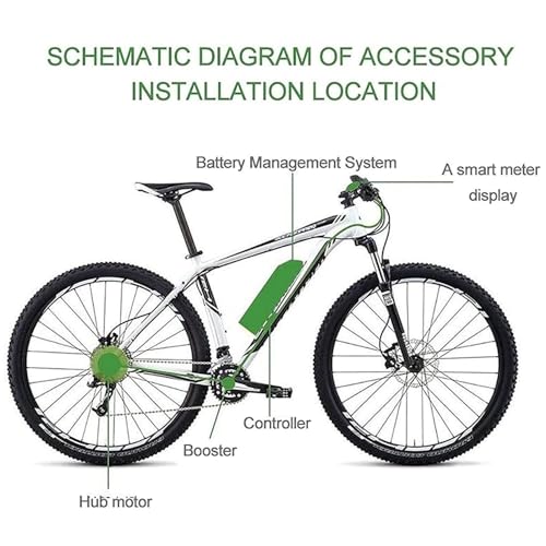 Electric Bikes Conversion Kit, 48V 20"/24" /26"/27.5" /28"/29" /700c Rear Wheel E-Bike Conversion Kit Hub Motor Electric Bike Wheel Conversion Kit