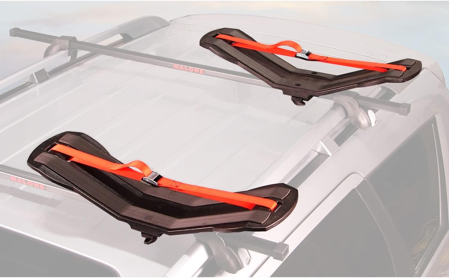 Malone SeaWing Saddle Style Universal Car Rack Kayak Carrier with Bow and Stern Lines