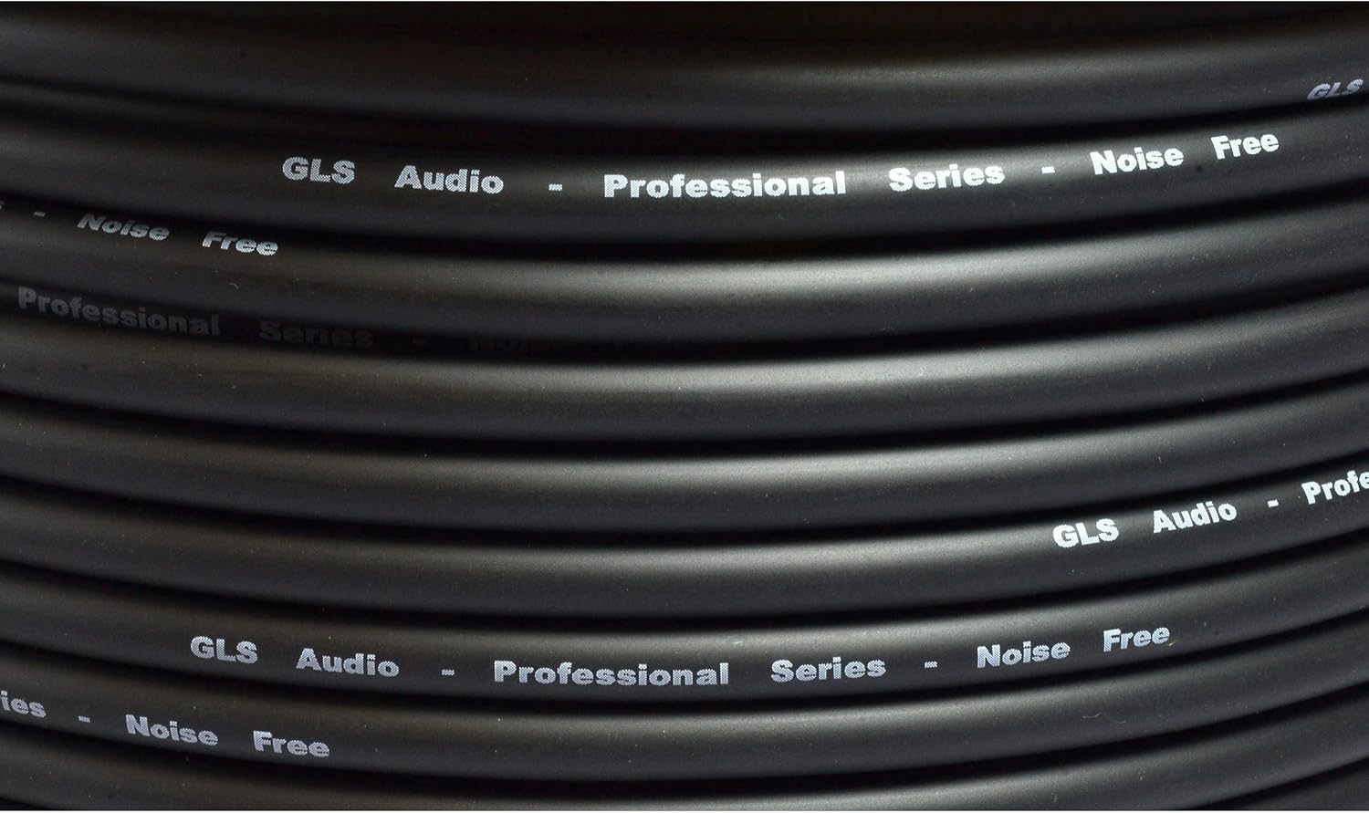 GLS Audio Bulk Microphone Cable 300' Black Mic -300ft Signal Mike Cable Pack of 2
