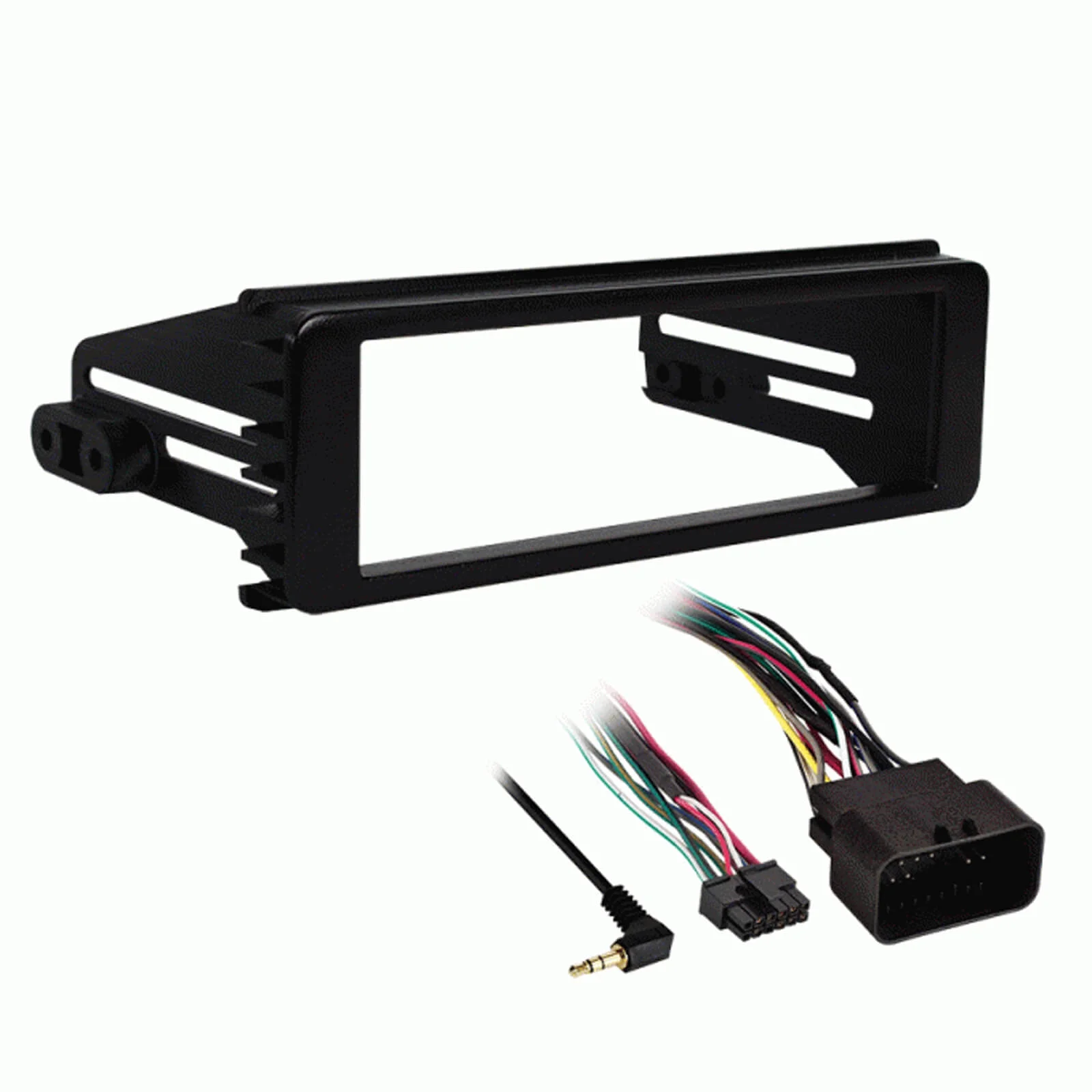 JVC KD-X480BHS Single DIN Bluetooth USB AUX LED Illumination AM/FM Radio Stereo SiriusXM Ready Amazon Alexa LED Car Audio Receiver Harley 98-2013 FLHX Install Adapter Kit, SiriusXM Radio Tuner Kit
