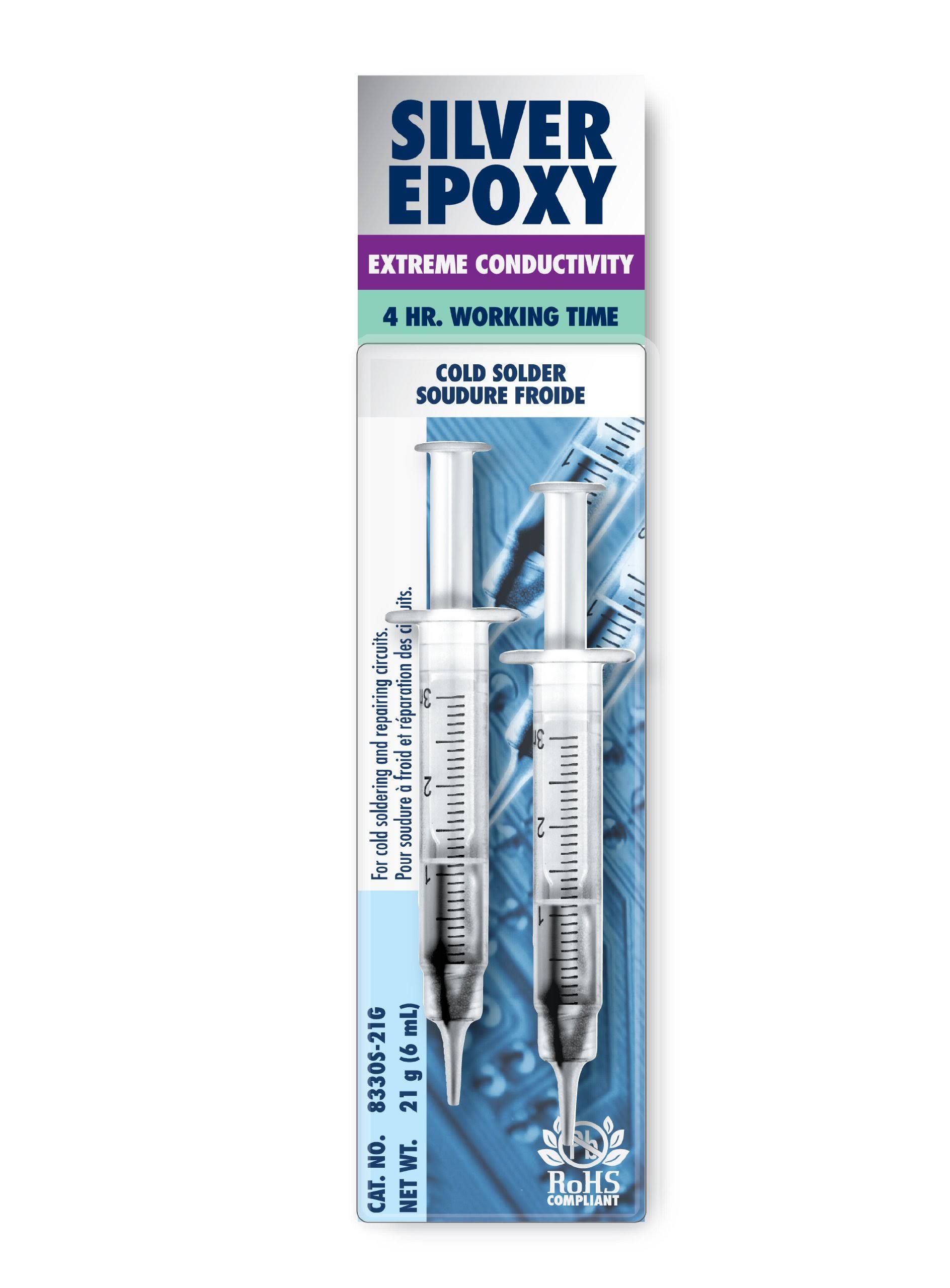 mg Chemicals 8330S-21G Silver Epoxy 4 Hour Work Time / Extreme Conductivity