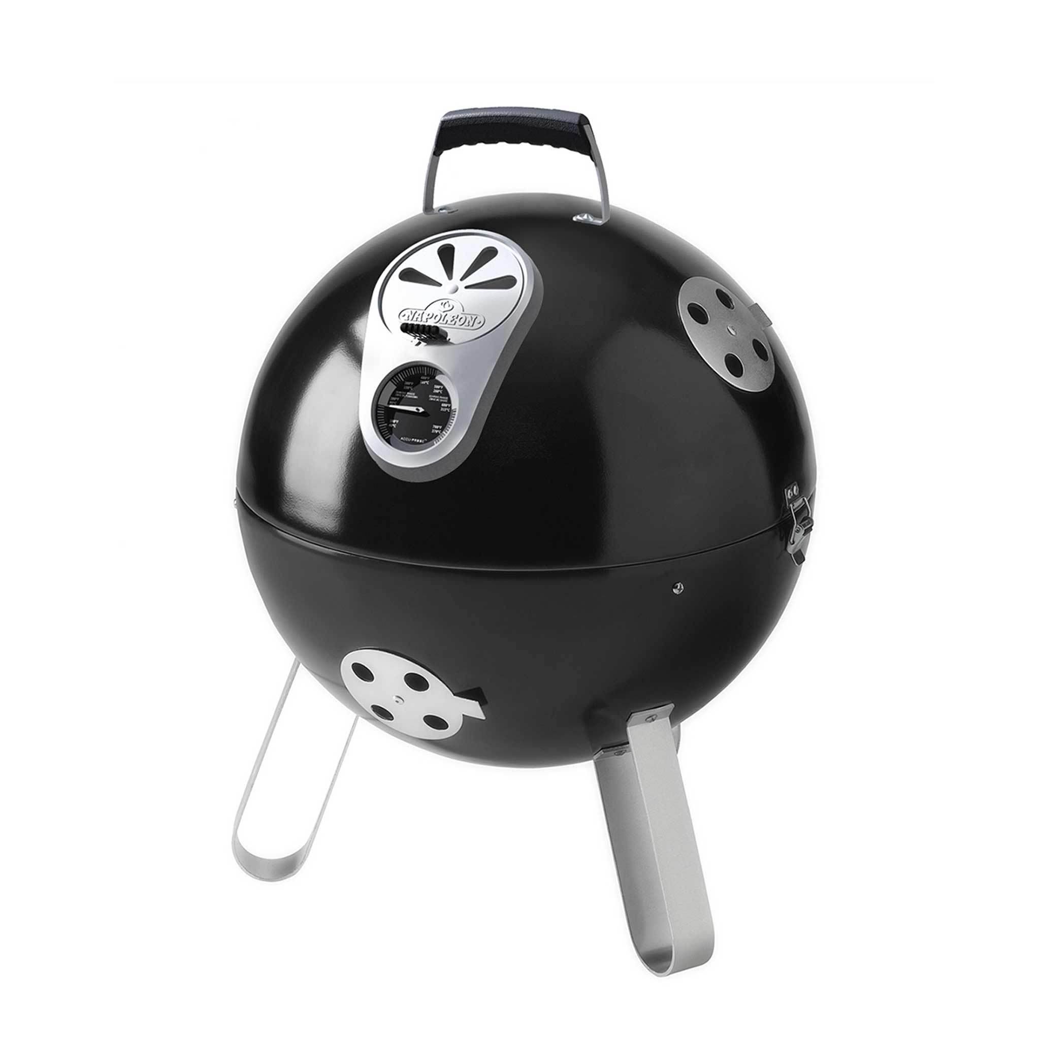 Napoleon Black Charcoal Apollo 200 Charcoal Grill and Water Smoker - AS200K-1