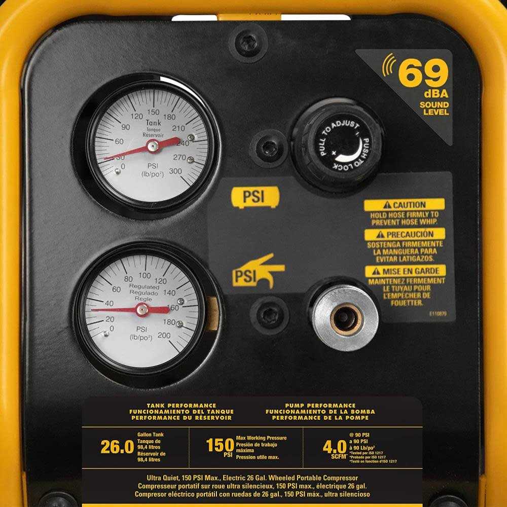 DeWalt 2-HP 26-Gallon Vertical Ultra Quiet Air Compressor DXCMSAC260 - Shop Hardware Tools Online Store