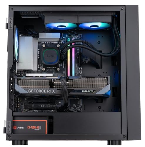 ABS Cyclone Aqua Gaming PC - Windows 11 - Intel Core Ultra 7 265KF - GeForce RTX 5070 - DLSS 4 - AI-Powered Performance - 32GB DDR5 6000MHz - 1TB M.2 NVMe SSD - CA265KF5070