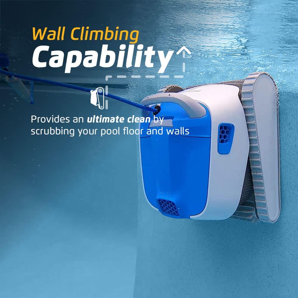 Dolphin Proteus DX4 Automatic Robotic Pool Vacuum Cleaner Includes Ultra-Fine Filters for an Ultimate Clean, Ideal for In-Ground Pool up to 50 FT in Length