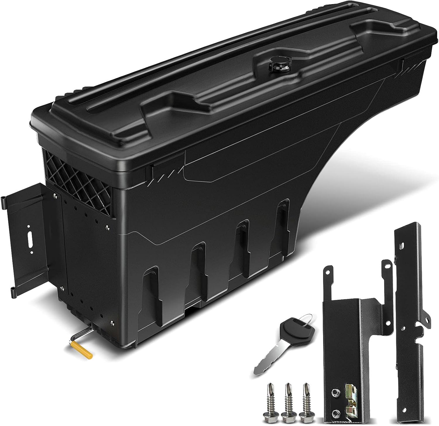 A-Premium Lockable Truck Bed Storage Box Case Tool Box Compatible with Ford F-250 F250 F-350 F350 Super Duty 2017 2018 2019 2020 Pickup Right Passenger Side