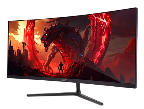 acer Nitro 31.5" FHD 1920 x 1080 1500R Curved PC Gaming Monitor | AMD FreeSync Premium | 240Hz Refresh | 1ms VRB | VESA Mountable | HDR10 | 1 x Display Port 1.4 & 2 x HDMI 2.0 | ED320Q X2bmiipx